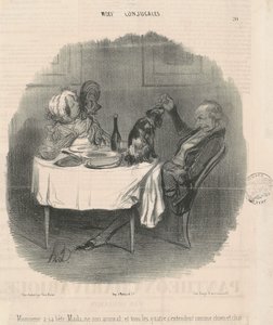 Señor tiene su bestia, Señora su animal... de Honoré Daumier