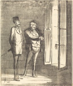 El señor estará muy bien aquí de Honoré Daumier