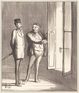 Monsieur estará muy bien aquí... de Honoré Daumier