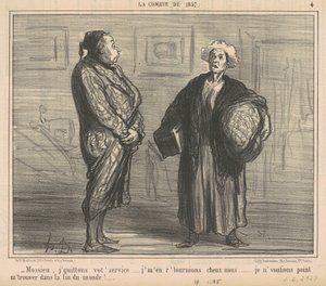 Mossieu, dejo su servicio... de Honoré Daumier