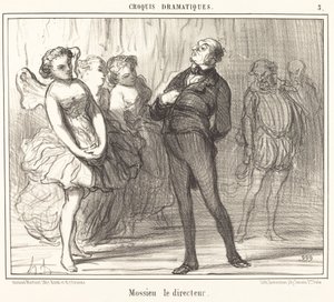 Mossieu el director de Honoré Daumier