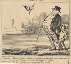 Sr. Prudhomme. Tú ves, ¡Oh! Mi hijo... de Honoré Daumier