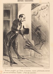 Nuevo paraguas, por Brevet... de Honoré Daumier