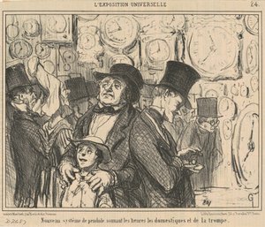 Nuevo sistema de péndulo ... de Honoré Daumier