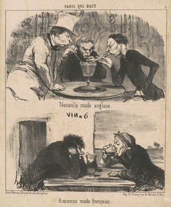 Nueva moda inglesa de Honoré Daumier