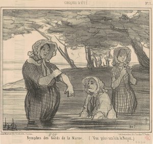 Ninfas de las orillas del marene de Honoré Daumier