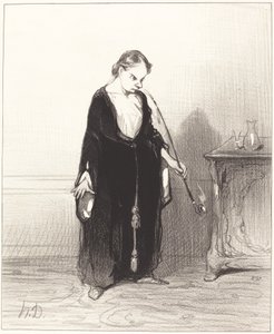 ¡Oh placer del opio que me arrebatas!... de Honoré Daumier
