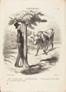 ¡Oh!... una bestia con cuernos... de Honoré Daumier
