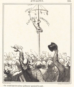 Habían... engrasado bien el mástil de Honoré Daumier