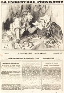 Se huele la mercancía... antes de mecanizarla!... de Honoré Daumier