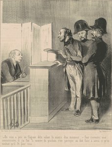 Te han atrapado en flagrante delito ... de Honoré Daumier