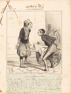 Origen de los beduinos en París de Honoré Daumier