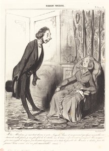 Sí, Madame, estoy totalmente dedicado a nuestro... Príncipe... de Honoré Daumier