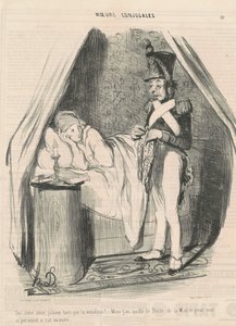Sí, querida amiga, ¡celoso tanto como quieras!... de Honoré Daumier
