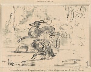 Apertura de la caza de Honoré Daumier