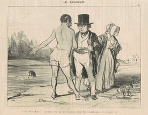 Perdón, Sr. Alcalde! ... ¿podría...? de Honoré Daumier