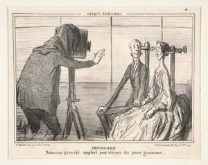 Fotografía. Nuevo proceso utilizado para obtener poses elegantes, a partir de bocetos parisinos. de Honoré Daumier