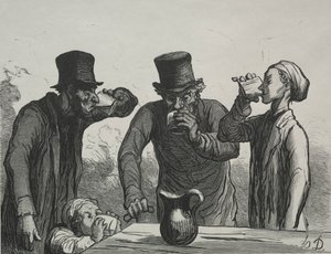 Physiologie du buveur: Les quatre âges de Honoré Daumier
