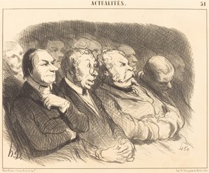 Fisonomías de espectadores de la Puerta St.-Martin... de Honoré Daumier