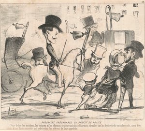 Próxima ordenanza del prefecto de policía de Honoré Daumier