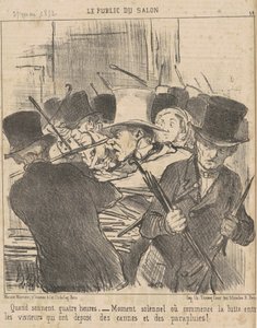 Cuando suenan las cuatro de Honoré Daumier