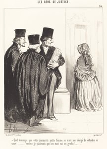 Qué lástima que esta encantadora... mujer... de Honoré Daumier