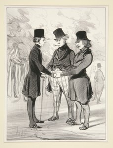 Que feliz encuentro de Honoré Daumier