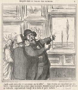 Qué sociedad abatida y corrompida... de Honoré Daumier