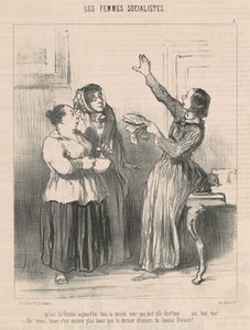 ¿Qué es la mujer hoy en la sociedad...? de Honoré Daumier