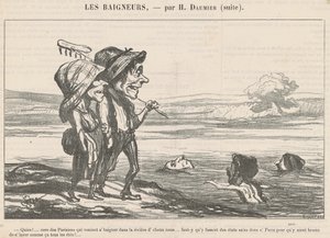 ¡Quién! ... Coro de parisinos que venían a bañarse ... de Honoré Daumier