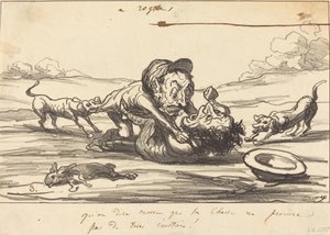 Que digan aún que la caza... de Honoré Daumier