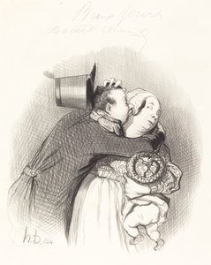 Encuentro de la campesina de Honoré Daumier
