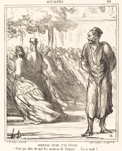 Reflexión Íntima de un Tendero de Honoré Daumier