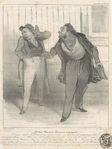 Robert Macaire comisionista-viajero de Honoré Daumier