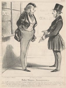 Robert Macaire comisionista de Honoré Daumier
