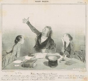Robert Macaire profesor de francés de Honoré Daumier