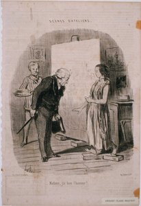 Escenas de Taller- ¡Madame, tengo el honor! de Honoré Daumier