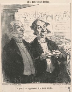 Posando como apreciador de Honoré Daumier