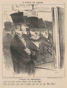 Posando como conocedores de Honoré Daumier