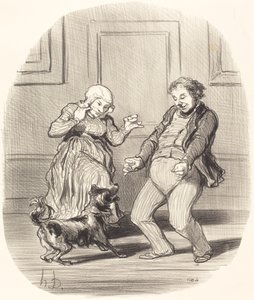 Regocijándose... del fin de la canícula de Honoré Daumier