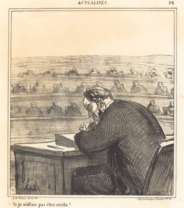 ¡Si no fuera a ser reelegido! de Honoré Daumier