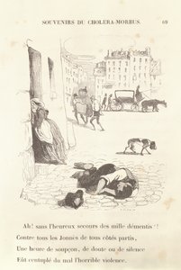 Recuerdos del Cólera-Morbus, 1840 de Honoré Daumier