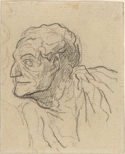 Estudio de un hombre de Honoré Daumier