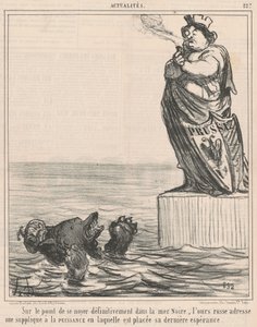 A punto de ahogarse... de Honoré Daumier