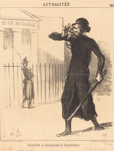 Vigilando la Comisión de Vigilancia de Honoré Daumier