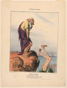 Telemaque et Mentor, lámina 29 de la Histoire Ancienne de Honoré Daumier