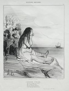 El Abandono de Ariadna de Honoré Daumier