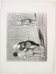 Los bañistas, lámina 15: ¡Es ella otra vez, una moda bonita, Madame Coquardeau!, 1847
