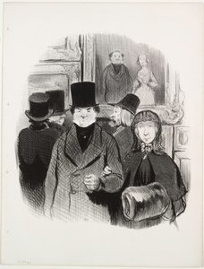 Los Hermosos Días de la Vida, lámina 59: Cuando el Retrato de Uno está en el Salón de Honoré Daumier