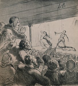 El Drama, c.1860s de Honoré Daumier